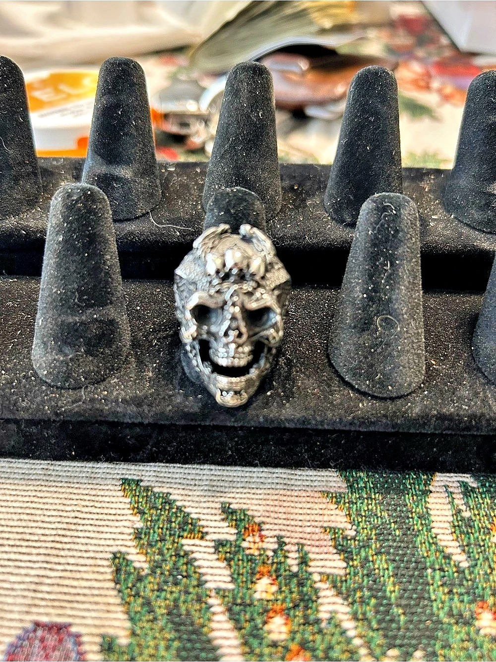 Silver Skull Ring